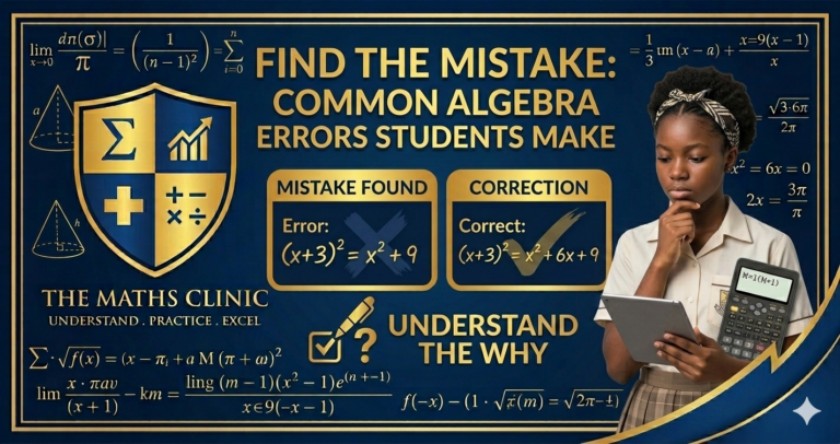 Find the Mistake: Common Algebra Errors Students Make.