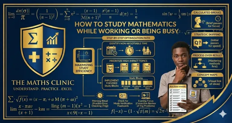 How to Study Mathematics While Working or Being Busy