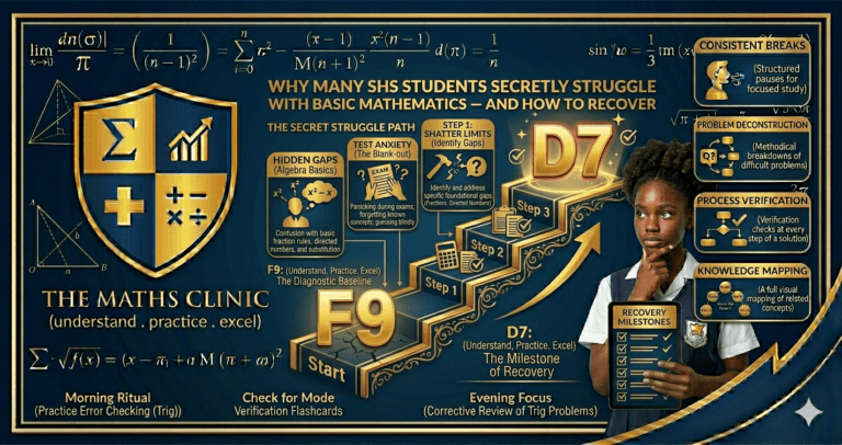 Why Many SHS Students Secretly Struggle with Basic Mathematics — and How to Recover.