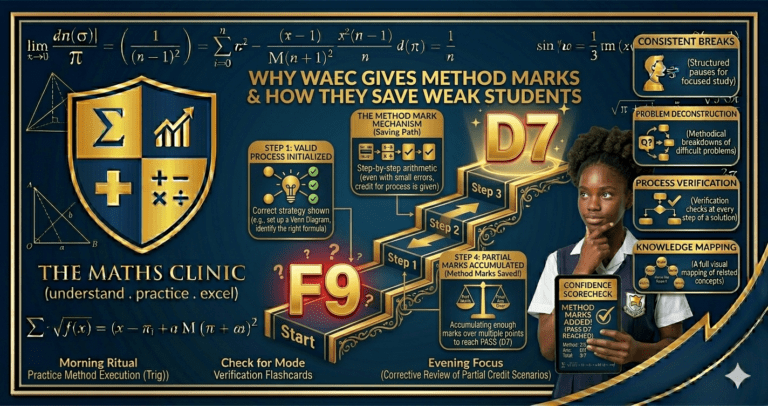 Why WAEC Gives Method Marks — and How They Save Weak Students.